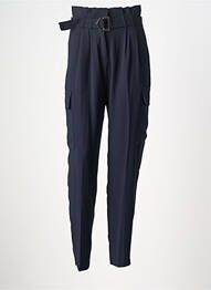 Pantalon slim buzunare albastru MORGAN femme