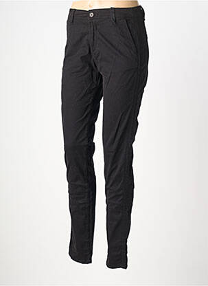Pantalon chino închidere cu fermoar sub clapetă cu nasturi mărime normală negru IMPAQT femeie