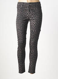 Pantalon slim elasticitate mărime normală negru MORGAN femme