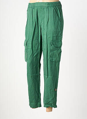 Pantalon 7/8 țesătură poplin mărime normală verde LOLA ESPELETA femeie