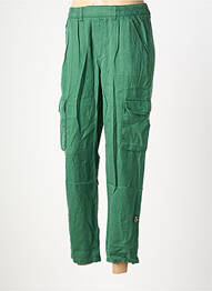 Pantalon 7/8 țesătură poplin mărime normală verde LOLA ESPELETA femme