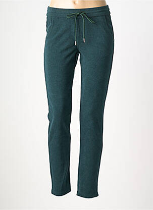 Pantalon slim talie elastică mărime normală verde LCDN femeie