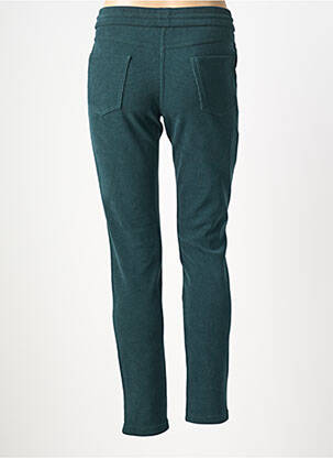 Pantalon slim talie elastică mărime normală verde LCDN femeie