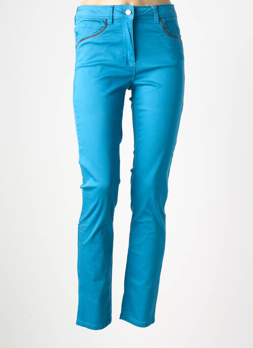 Pantalon slim elasticitate mărime normală albastru DIANE LAURY femme