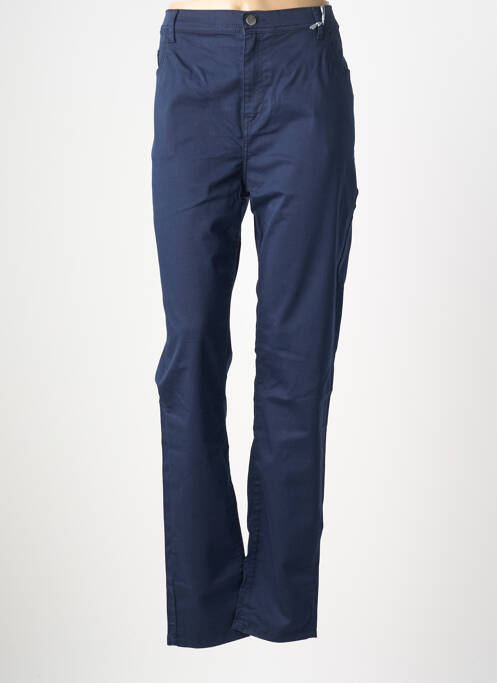 Pantalon drept elasticitate mărime normală albastru IMPAQT femme