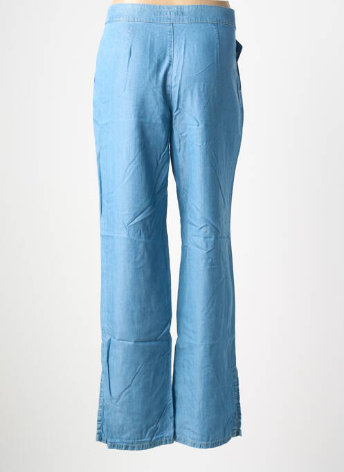 Pantalon larg țesătură poplin mărime normală albastru LCDN femme