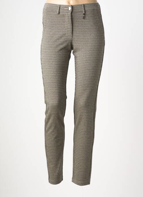 Pantalon slim elasticitate mărime normală maro LCDN femme