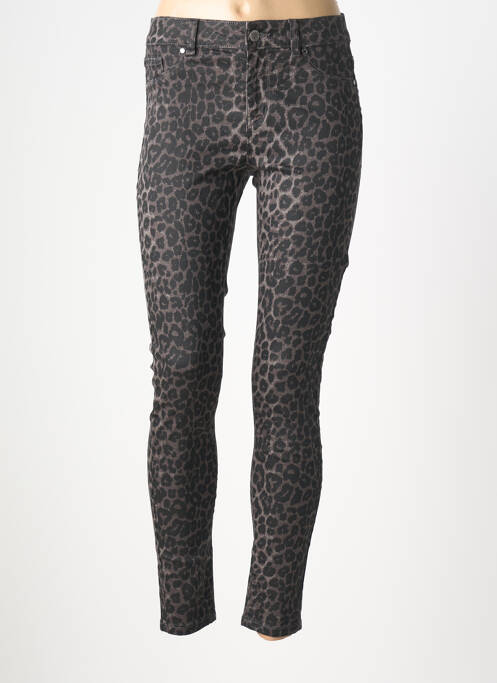 Pantalon slim elasticitate mărime normală negru MORGAN femme