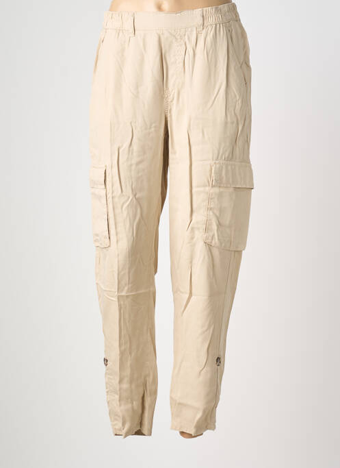 Pantalon 7/8 talie elastică mărime normală bej LOLA ESPELETA femme