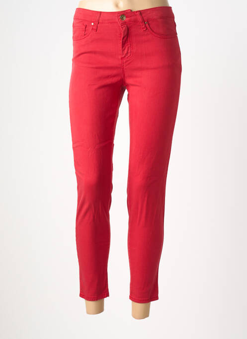 Pantalon 7/8 elasticitate mărime normală roșu LCDN femme