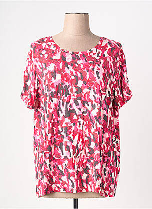 Tricou elasticitate mâneci scurte roz JENSEN femme