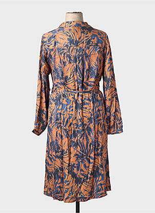 Rochie midi croială fluidă mâneci lungi albastru CISO femeie
