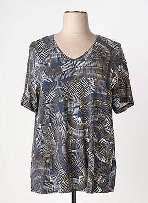 Tricou imprimeu fantezie mâneci scurte negru CISO femeie