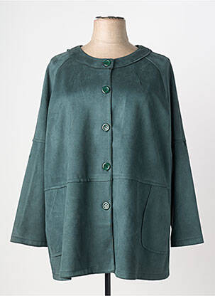 Jachete casual guler rotund verde VETISTYLE femeie