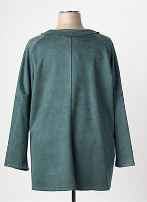 Jachete casual guler rotund verde VETISTYLE femeie