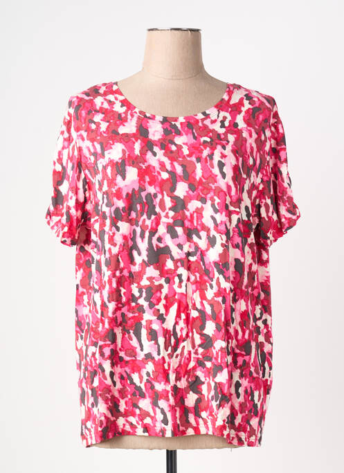 Tricou elasticitate mâneci scurte roz JENSEN femme