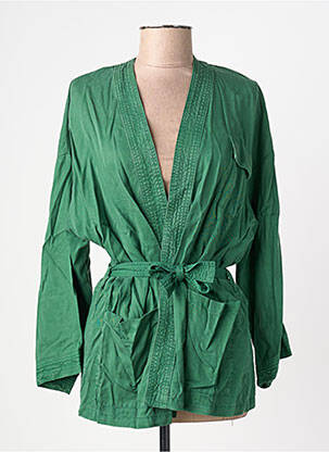 Jachete kimono guler în v verde LOLA ESPELETA femeie