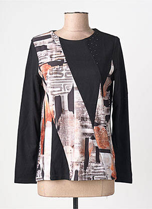 Tricou mâneci lungi mâneci lungi negru KALISSON femeie