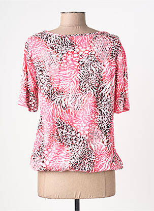 Tricou elasticitate mâneci scurte roz SIGNATURE femeie