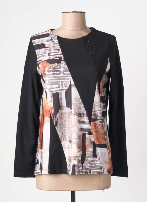 Tricou mâneci lungi mâneci lungi negru KALISSON femme