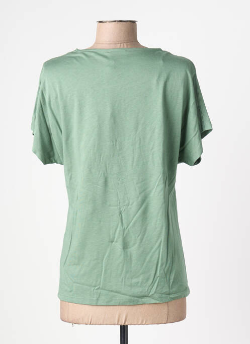 Tricou elasticitate mâneci scurte verde JULIE GUERLANDE femme