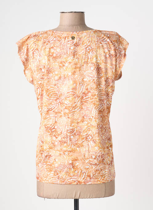 Tricou imprimeu fantezie mâneci scurte portocaliu LOLA ESPELETA femme
