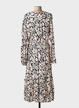 Rochie lungă mâneci lungi mâneci lungi negru C'EST BEAU LA VIE femeie