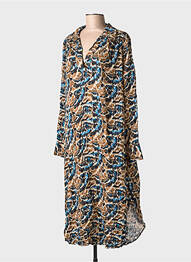 Rochie lungă mâneci lungi mâneci lungi bej LOLA ESPELETA femme