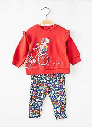 Set pantaloni mâneci lungi roșu MAYORAL fată