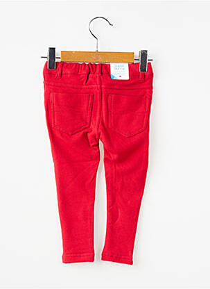 Pantalon slim țesătură poplin roșu MAYORAL fată
