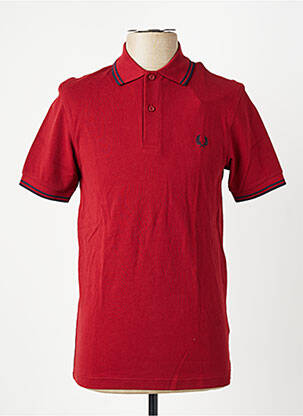 Polo elasticitate mâneci scurte roșu FRED PERRY homme
