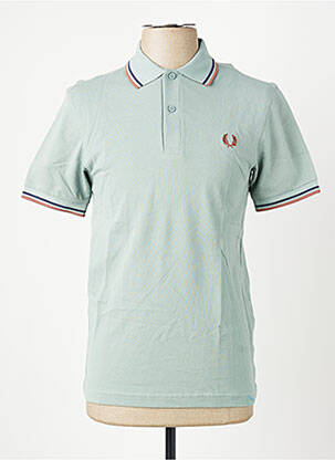 Polo elasticitate mâneci scurte verde FRED PERRY homme
