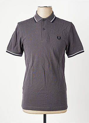 Polo elasticitate mâneci scurte gri FRED PERRY homme
