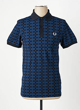 Tricou broderie mâneci lungi albastru FRED PERRY bărbat