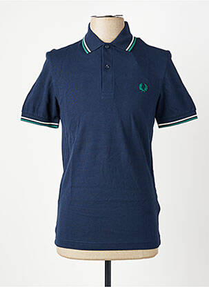 Polo elasticitate mâneci scurte albastru FRED PERRY homme