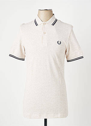 Polo elasticitate mâneci scurte bej FRED PERRY homme