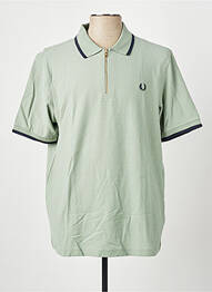 Polo țesătură jersey mâneci scurte verde FRED PERRY homme