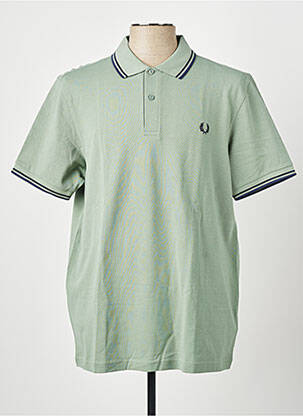 Polo elasticitate mâneci scurte verde FRED PERRY homme