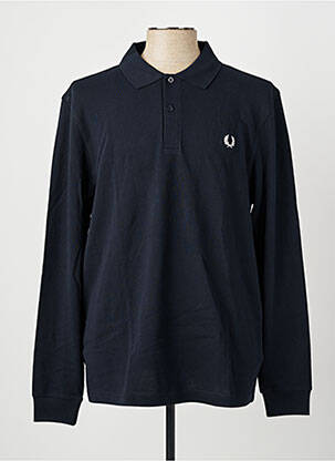 Polo mâneci lungi mâneci lungi albastru FRED PERRY homme