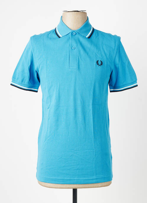 Polo elasticitate mâneci scurte albastru FRED PERRY homme