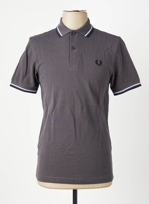Polo elasticitate mâneci scurte gri FRED PERRY homme