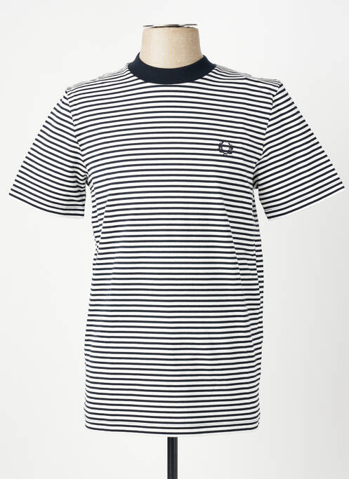 Tricou broderie mâneci scurte negru FRED PERRY homme