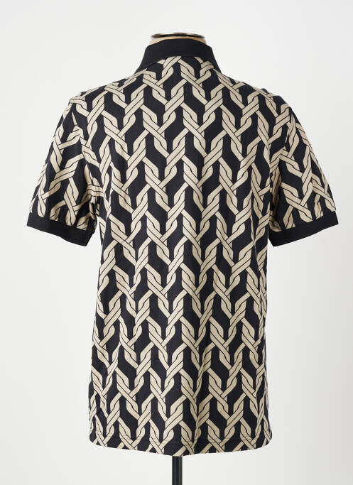 Polo elasticitate mâneci scurte negru FRED PERRY homme