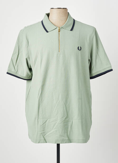 Polo țesătură jersey mâneci scurte verde FRED PERRY homme