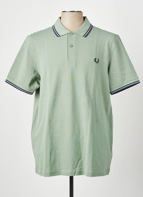 Polo elasticitate mâneci scurte verde FRED PERRY homme