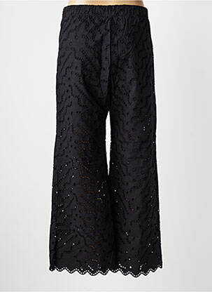 Pantalon larg închidere cu fermoar lateral negru SUNCOO femeie