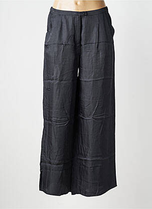 Pantalon larg închidere cu fermoar sub clapetă cu nasturi mărime normală negru AMERICAN VINTAGE femeie