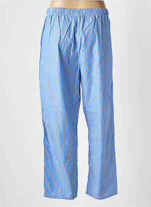 Pantalon larg țesătură poplin mărime normală albastru AMERICAN VINTAGE femeie