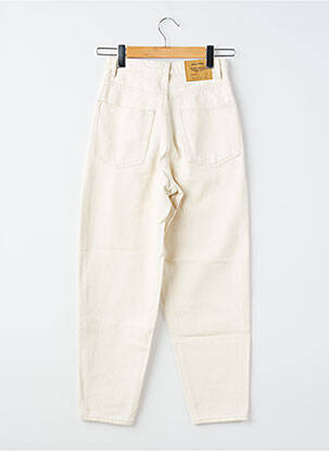 Pantalon drept închidere cu fermoar sub clapetă cu nasturi mărime normală bej AMERICAN VINTAGE femeie