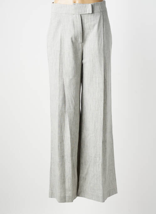 Pantalon larg închidere cu fermoar sub clapetă cu cârlig mărime normală gri KOCCA femme